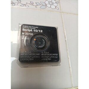 Smith Corona Typewriter PrintWheel H Series Script 10/12 Printwheel H 20708